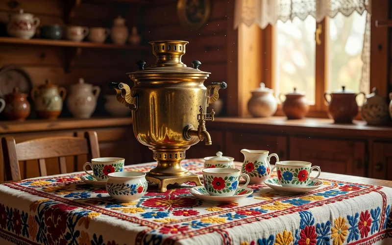 Le samovar et le th&eacute; russe